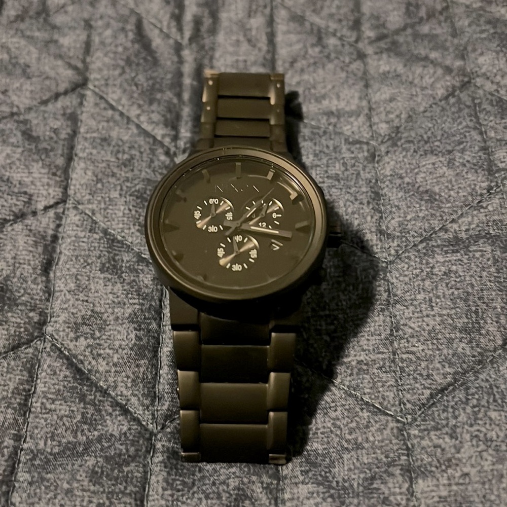 Nixon All Black Cannonchrono Metal Wrist Watch